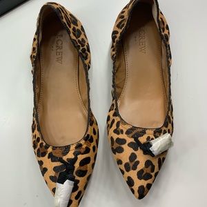 J. Crew Fur Flats